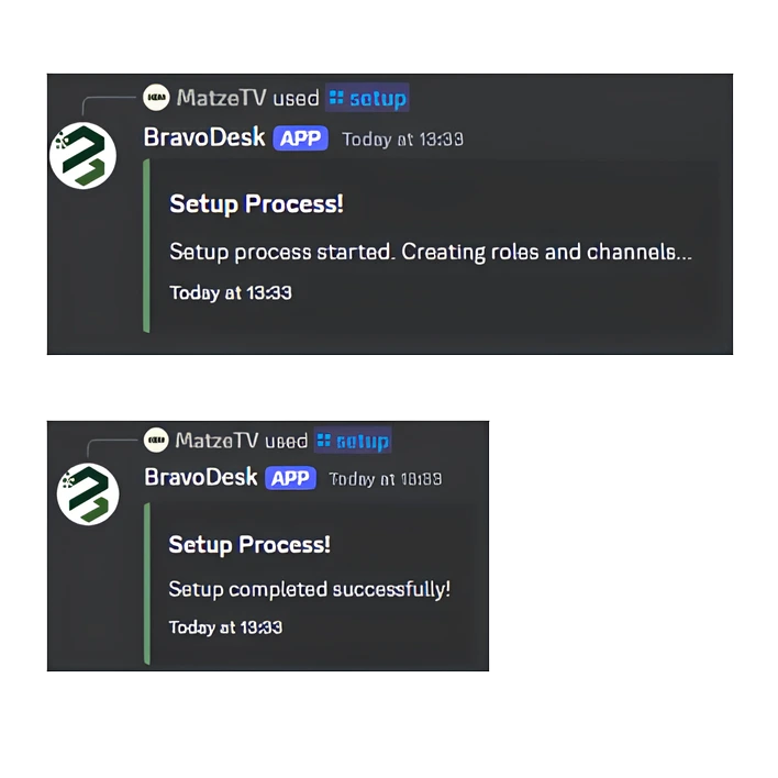 Discord Auschnitt Setup Prozess